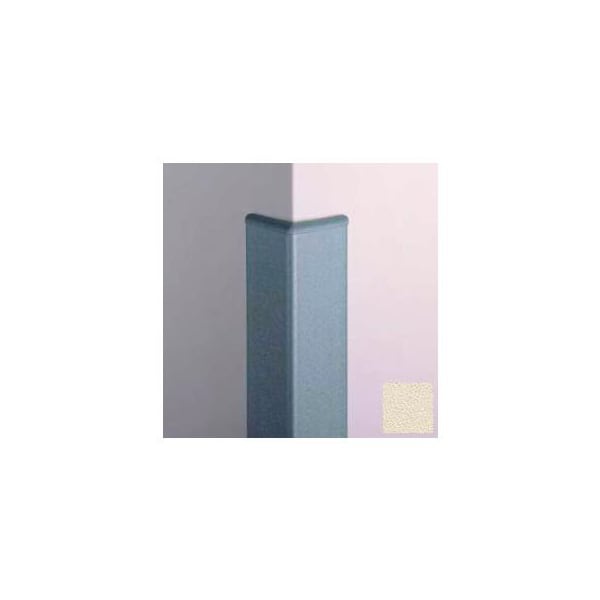 Pawling Surface Mounted Corner Guard, 90Deg, 3'' Wings, 12'H W/Caps, Eggshell CG-10-12-370 - main